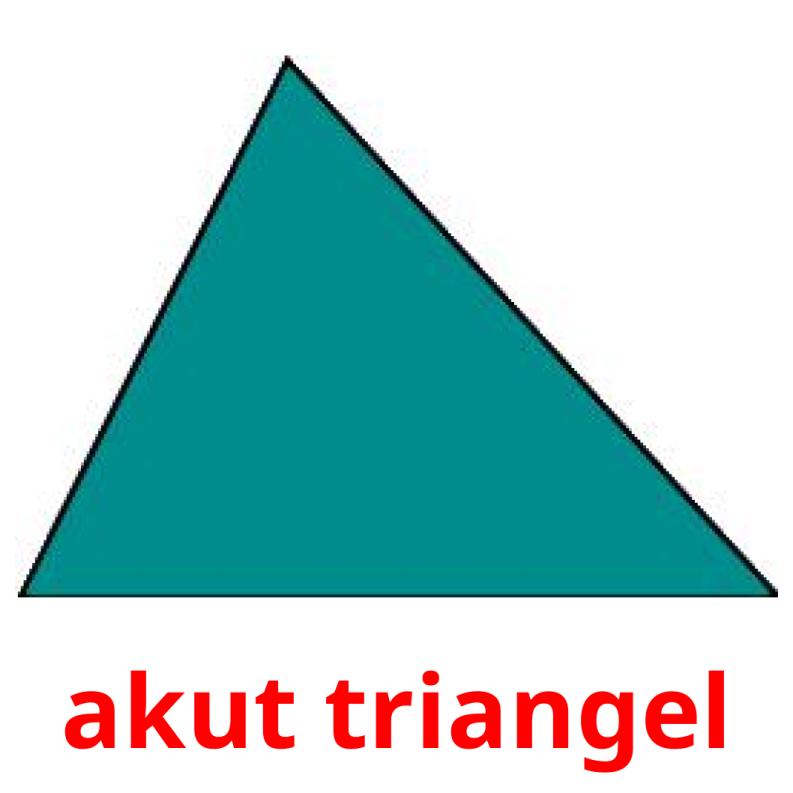 akut triangel Bildkarteikarten