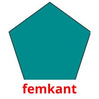 femkant flashcards illustrate
