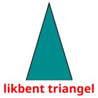 likbent triangel flashcards illustrate