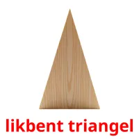 likbent triangel ansichtkaarten