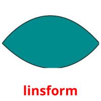 linsform picture flashcards
