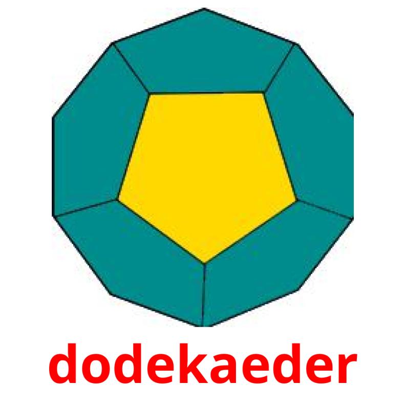 dodekaeder Tarjetas didacticas