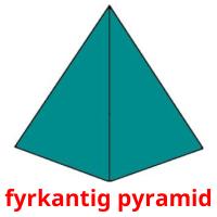 fyrkantig pyramid flashcards illustrate