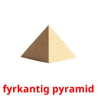 fyrkantig pyramid Bildkarteikarten