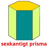 sexkantigt prisma Bildkarteikarten