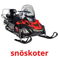 snöskoter ansichtkaarten