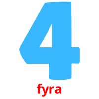 fyra picture flashcards