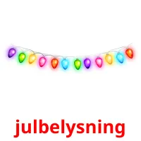 julbelysning ansichtkaarten