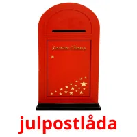 julpostlåda ansichtkaarten