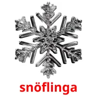 snöflinga ansichtkaarten