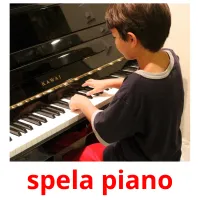 spela piano cartões com imagens