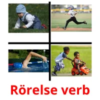 Rörelse verb cartões com imagens