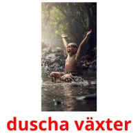 duscha växter Bildkarteikarten