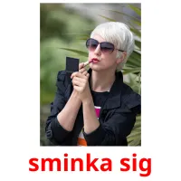 sminka sig Bildkarteikarten