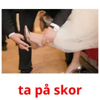 ta på skor Bildkarteikarten