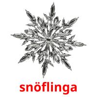snöflinga picture flashcards