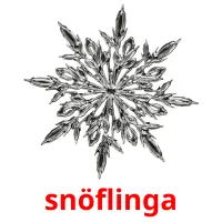 snöflinga ansichtkaarten