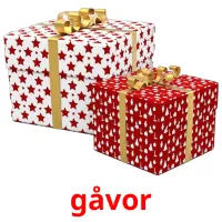 gåvor picture flashcards