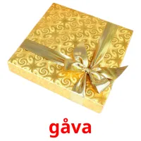 gåva picture flashcards