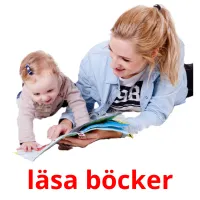 läsa böcker picture flashcards