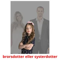 brorsdotter eller systerdotter cartes flash