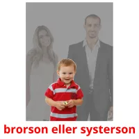 brorson eller systerson cartes flash