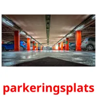 parkeringsplats cartões com imagens