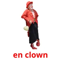 en clown picture flashcards