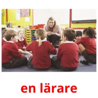 en lärare picture flashcards