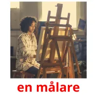 en målare picture flashcards