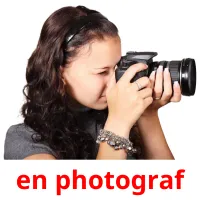 en photograf picture flashcards