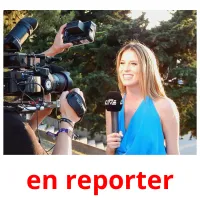 en reporter picture flashcards