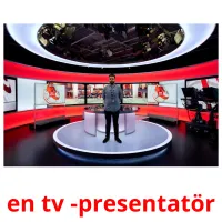 en tv -presentatör picture flashcards