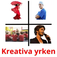 Kreativa yrken picture flashcards