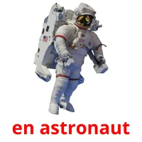 en astronaut cartes flash