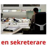 en sekreterare cartes flash