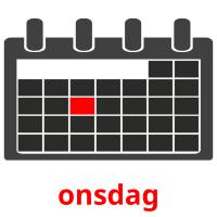 onsdag picture flashcards