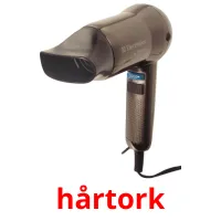 hårtork cartões com imagens