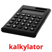 kalkylator cartões com imagens