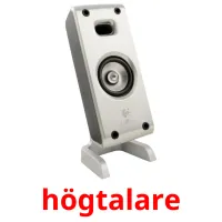 högtalare picture flashcards