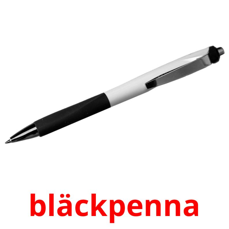 bläckpenna picture flashcards