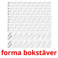 forma bokstäver ansichtkaarten