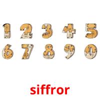 siffror flashcards illustrate