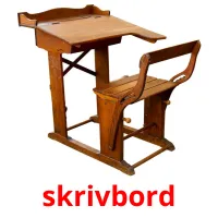 skrivbord ansichtkaarten