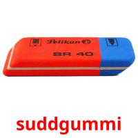 suddgummi flashcards illustrate