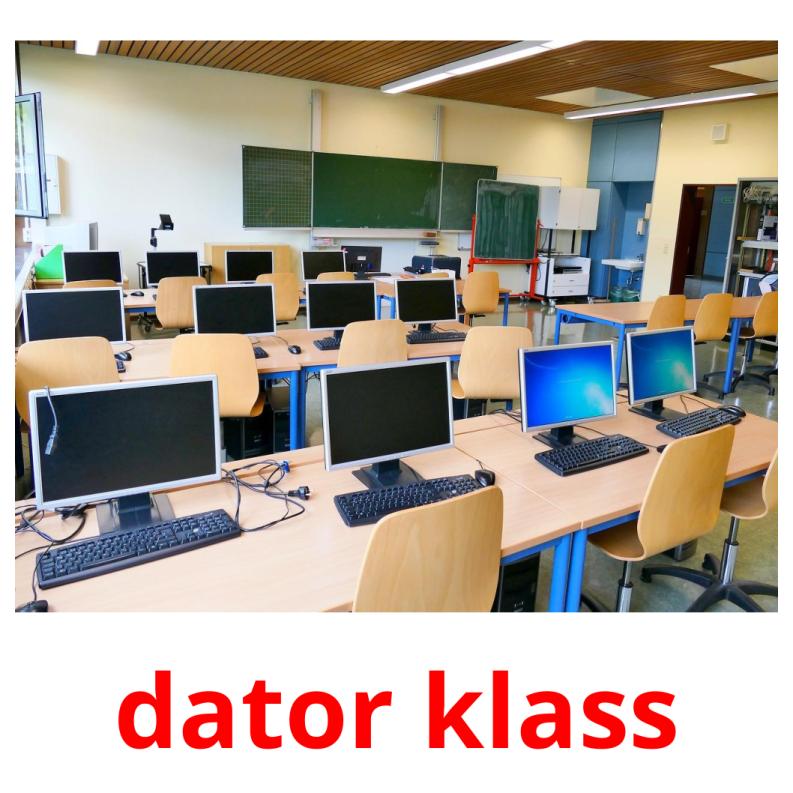 dator klass Tarjetas didacticas
