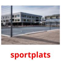 sportplats flashcards illustrate