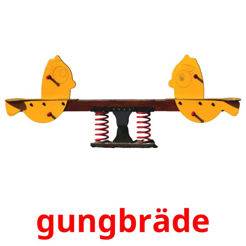 gungbräde picture flashcards