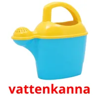 vattenkanna Bildkarteikarten