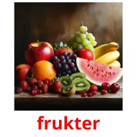 frukter billedkort for børn med billeder